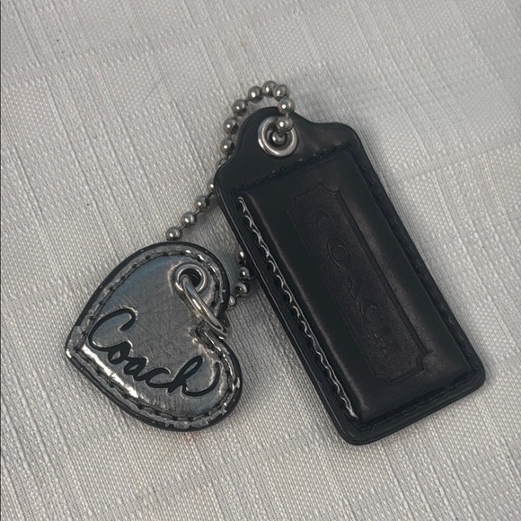 Coach Black and Silver Keychain - Picture 1 of 5